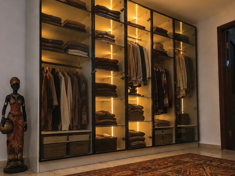 Custom Glass Door Wall Cabinets | StarDecor Dar es Salaam Tanzania