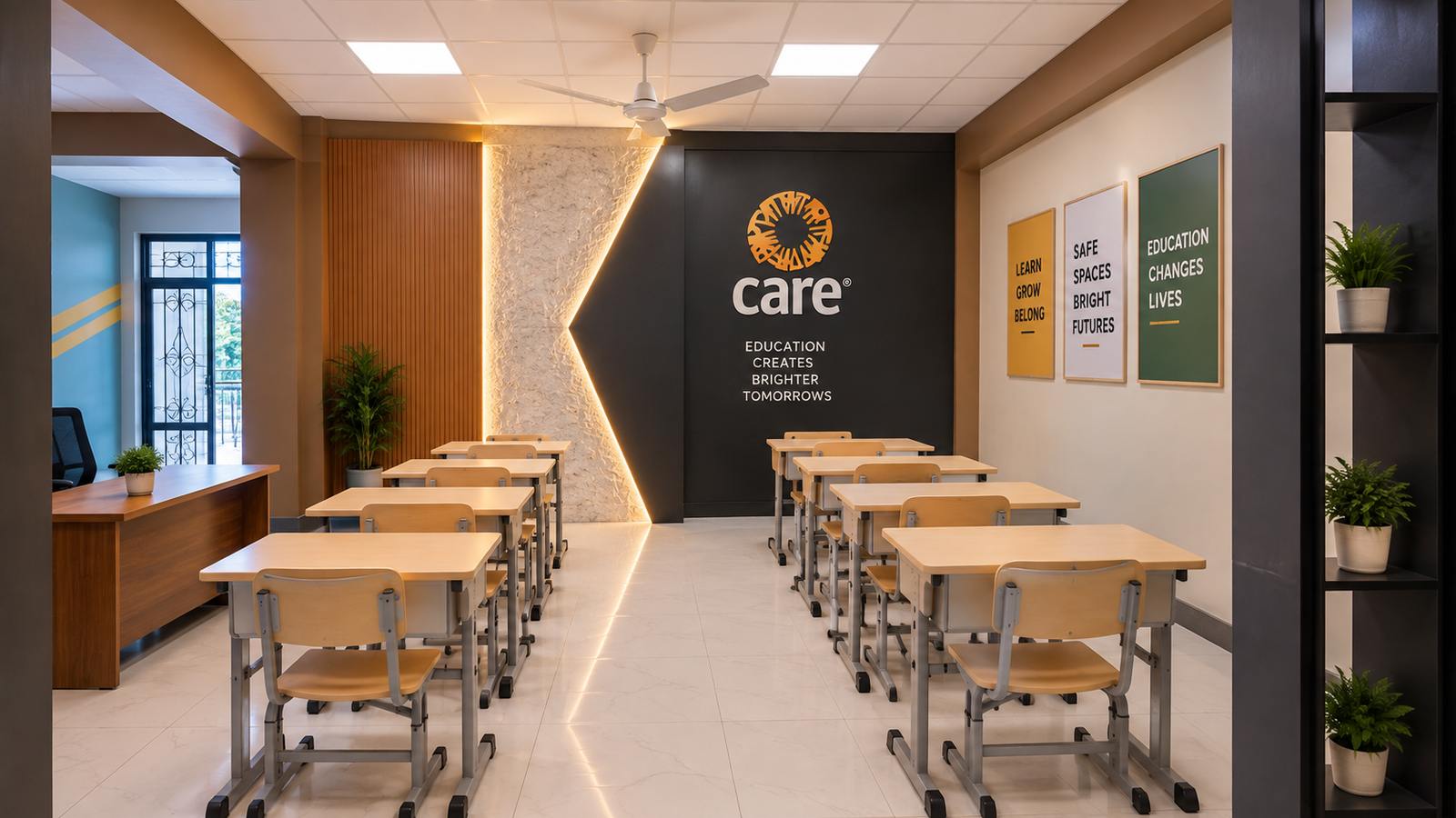 Custom Furniture for CARE Association Student Dormitory & Learning Center